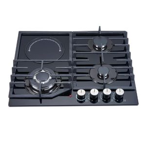 Polystar 60cm 3 Gas Burner 1 Electric Plate Built-in Gas Hob