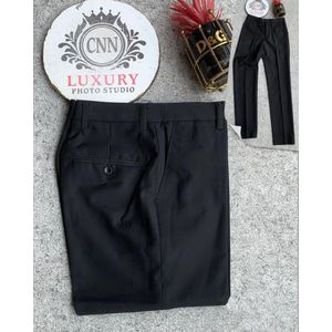 Quality men's black office trouser