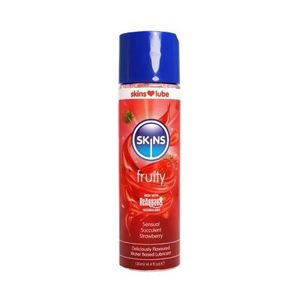 Skins  Fruity Personal Lubricant 130ml – Water-Based Smooth strawberry Gel, Long-Lasting Moisture, Non-Sticky, Easy Clean Formula