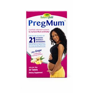 Nature'S Field PregMum – 21 Vitamins, Minerals & Antioxidants Plus Ginger – 30Tablets