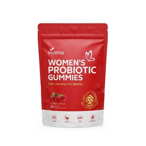Women’s Probiotic Gummies – Cranberry Flavour, Advanced 3-in-1 Formula, 5 Billion CFUs, 60 Gummies