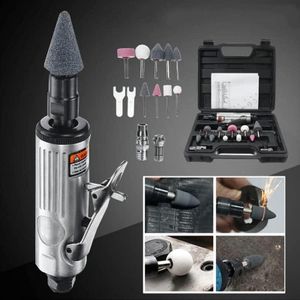 16 Pcs Air Die Grinder Kit,25000RPM 1/4" 1/8" Pneumatic Rotary Grinding Tool Air-Powered Die Grinder with Grinding Heads and Spanner