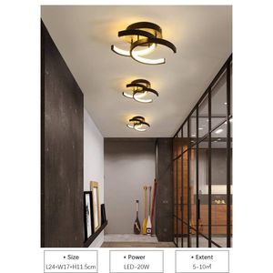 Modern Living Room LED Ceiling Lamp Tricolor Light Change