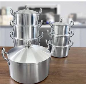 High Quality 7PCS Aluminium Cooking Pot Set