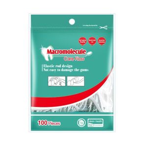 Macromolecule Dental Floss Picks & Toothpick Sticks (100 Pieces) – Ultra-Thin Smooth Wire For Tight Teeth.
