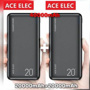 Ace Elec 40000 MAh Utra Slim Portable Power Bank Type C Dual input and Output best buy 