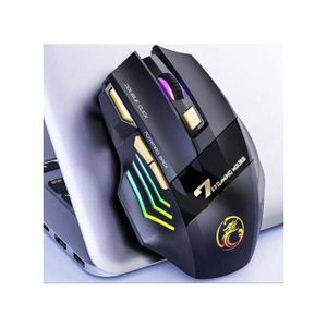 Dual Mode Wireless GAMING MOUSE, Universal Compatible Bluetooth Rechargeable Mouse, 7 Buttons Gaming Mouse, Optical Sensor 3200 DPI, 2.4G Wireless Mouse Bluetooth 5.4 Mouse Dual-Mode Gaming Mice E-Sports Mouse, PC Gamer Silent Clicks Mouse For Computer