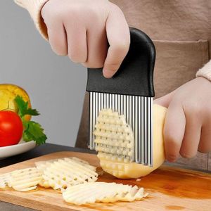 Stainless Steel Wave Potato Cutter French Fry Knife