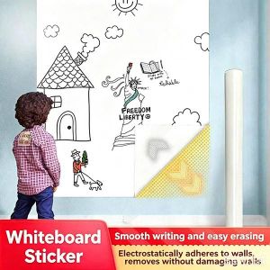 VOV 82pcs Magnetic Alphabet Letters and Numbers Set  - Educational Learning Toy for Kids - Includes Letters Math Symbols Magnetic Whiteboard Eraser & Removable Whiteboard Wall Sticker - Perfect Preschool Gift_NG