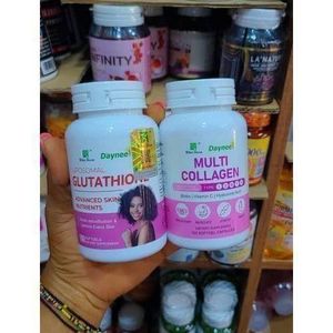Daynee LIPOSOMAL GLUTATHIONE ADVANCED SKIN NUTRIENT ANDWELLNESS SOFTGEL CAPSULES & MULTI COLLAGEN SUPPLEMENTS 2pcs