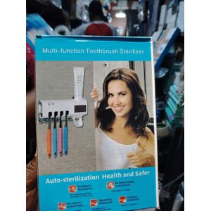 Multi-Function UV Toothbrush Sterilizer & Automatic Toothpaste Dispenser
