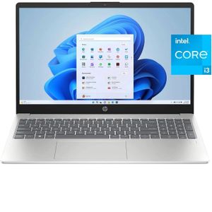 Hp Business 15 Laptop, 15.6 inch FHD Display, Intel Core i3-N305 8-core Processor, 8GB RAM, 256GB PCIe SSD, Webcam, Fingerprint Reader, Windows 11 Home, Silver
