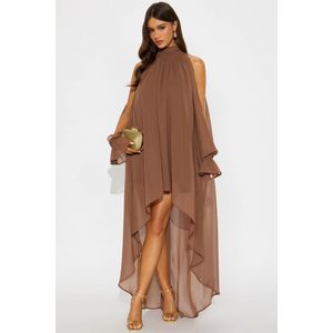 Aryal Long Sleeve Chiffon Maxi Dress