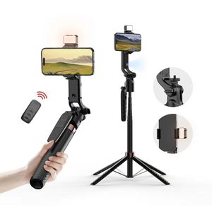 A101 Extendable &Foldable Auto Face Tracking Gimbal Stabilizer Wireless Selfie Stick Remote Fill Light AI Intelligent