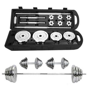  50kg Chrome Dumbell And Barbell With Case