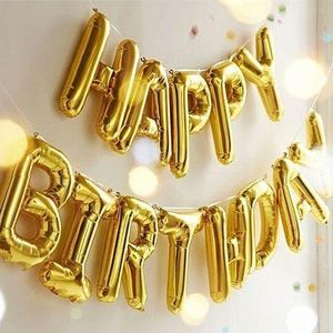 HAPPY BIRTHDAY LETTERS FOIL BALLOON