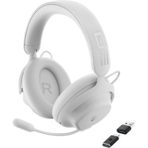 Alienware Pro Wireless Gaming Headset With Two-mic Ai Noise Cancellation Bluetooth 5.3, - White