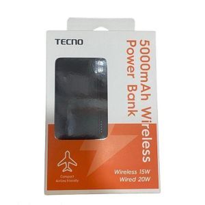 Tecno 5000mAh wireless power bank Type-C input and Type-C output