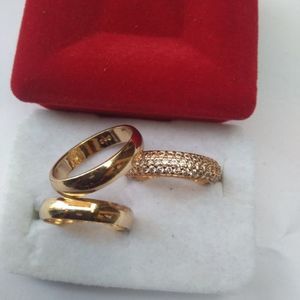 Sett Rose Wedding Ring Set B Italian
