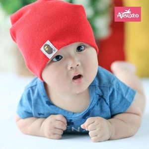 Arsuxeo Keep Warm Baby Hat Girl Kids Toddler Infant Red Cotton Soft Cute Hats