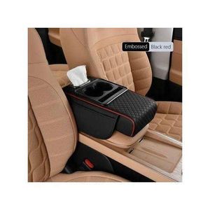 Slot product_image_name-Generic-Car Armrest Cushion,5-in-1 Center Console Cover With 2 Storage Bags Cup Holder, Tissue Box Slot, Phone Slot-1 Car Armrest Cushion,5-in-1 Center Console Cover With 2 Storage Bags Cup Holder, Tissue Box Slot, Phone Slot