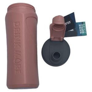 Kids Drink More Water Bottle Peach 550ml