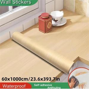 Waterproof Vinyl Wall Sticker- High temperature resistant and anti-collision PVC marble self-adhesive wallpaper/Home decor/furniture/ kitchen/ bathroom-0.6*10m