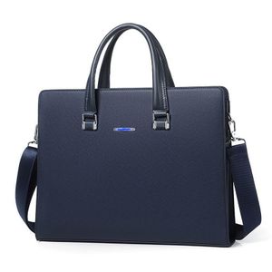 MEN PREMIUM LEATHER WATERPROOF BRIEFCASE, Large Capacity Business Briefcase With Shoulder Strap, Men Leather Laptop Bag, Men Plain Designed Unisex Office Handbag - Laptop Bag Zipper Bag - Genuine Leather Laptop Bag Briefcase - Men Office Bag