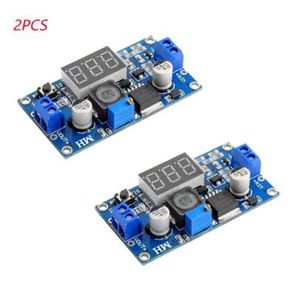 2PCS LM2596 DC DC Step Down Converter Voltage Regulator LED Display Voltmeter 4.0~40 to 1.3-37V Buck Adapter Adjustable Power Suppl