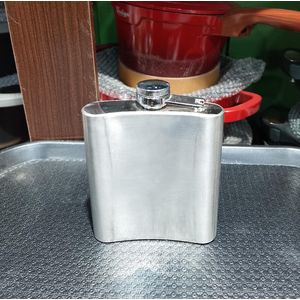 7oz stainless steel hip flask alcohol bottle 
