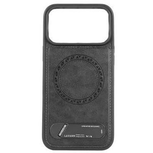 iPhone 16 Promax Quality PU Magsafe Leather Case with Built-in Kickstand 