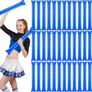 10pcs Mixed color packaging Thunder Sticks  Thickened Plastic Inflatable Cheer Sticks, Suitable for Sports Events, Team Spirit, Basketball Games, and Dance Parties  Vibrant Orange and Yellow Mixed Colors, Essential for Game Days, Streamlined Design, Durab