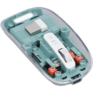 Transparent 3 Mode Wireless Bluetooth Mouse Rechargeable Mouse Silent Mouse for Laptop/PC