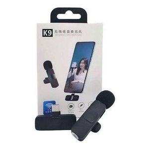 K9 Single Wireless Lapel Microphone Lavalier Mic TYPE-C Android IPhone + IOS Adapter