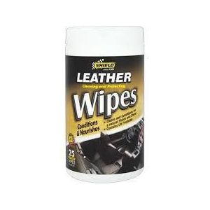 Shield leather wipes