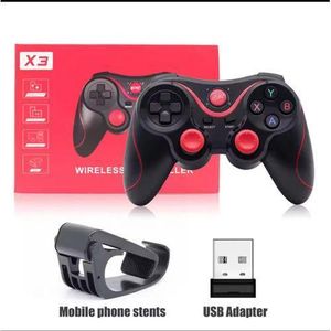 X3 Wireless Bluetooth Game Controller for PC, Mobile Phones Android & iPhone, TV BOX Tablet Joystick Gamepad Joypad Holder