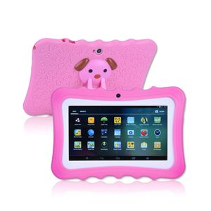 Meeysoo 7 Inch Kids Tablet With 1GB Ram 16GB Storage Safety Eye Protection IPS Screen Pre-Installed Educational APP-Pink