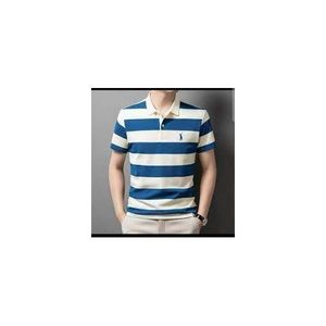 Men’s Short Sleeve Cotton Polos Shirt – Business Casual, Breathable