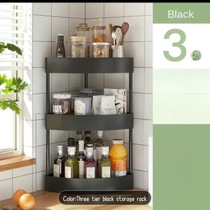 3-Tier Corner Storage Rack Shelf - Bathroom & Kitchen Organizers 