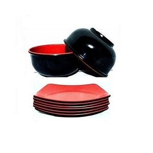 Unbreakable Cereal Bowl + Breakfast Plate Set - 12 Pieces