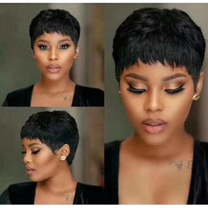 Hair Wig Soft Short Hair Wig Black