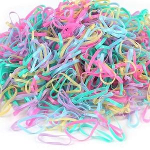 1000 Pcs Black Baby Girl Kid Small Rubber Elastics Rope Bands Hair Ties