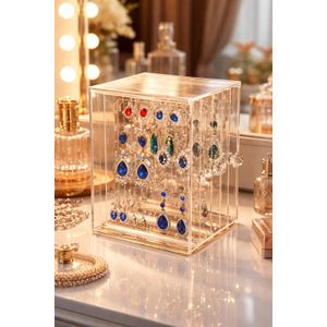 Clear/Transparent Acrylic Jewelry Organizer Box