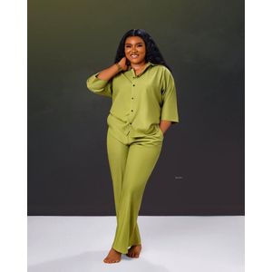 Fashion Design Lime green two piece set