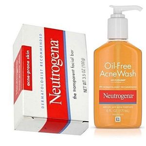 Neutrogena Oil-Free Acne Wash & Transparent Facial Bar Soap (Clears Pimples  & Spots) | Jumia Nigeria