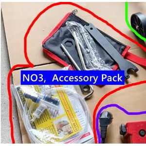 3 ACCESSORY PACK concrete wall cutting, water and electricity slotting machine, door opening and window opening machine 