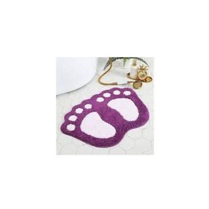 Soft Anti-Slip Bathroom Mats – Footprint Design-1pc
