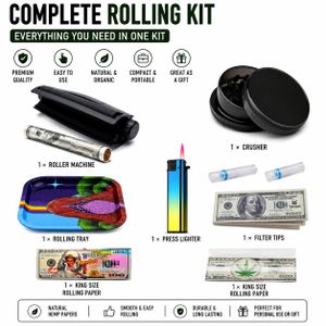 Roller + Crusher +4 Booklet Of Rolling Papers + Tips