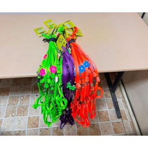 Nunbell Dog favour flower lead n harness with adjustable stopper 1.2*120cm (0040P)