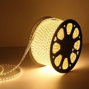 40M Warm White LED Rope Light – Waterproof Outdoor/Indoor Decorative String Light